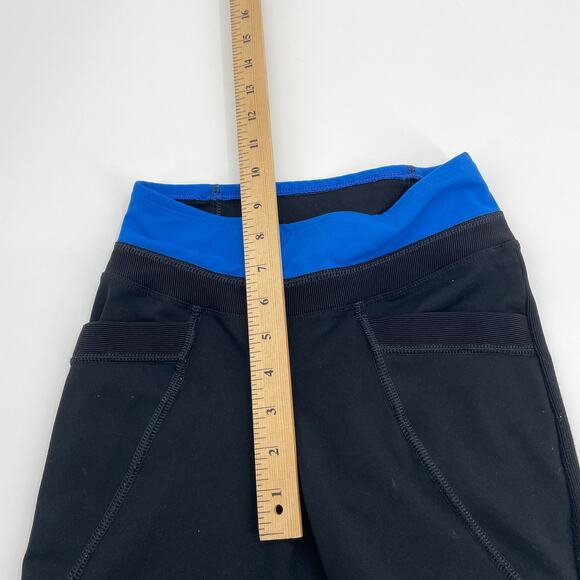 IRIDIUM Riding Breeches Youth Med Pull On Equestrian Tights Black Pockets - Picture 5 of 8